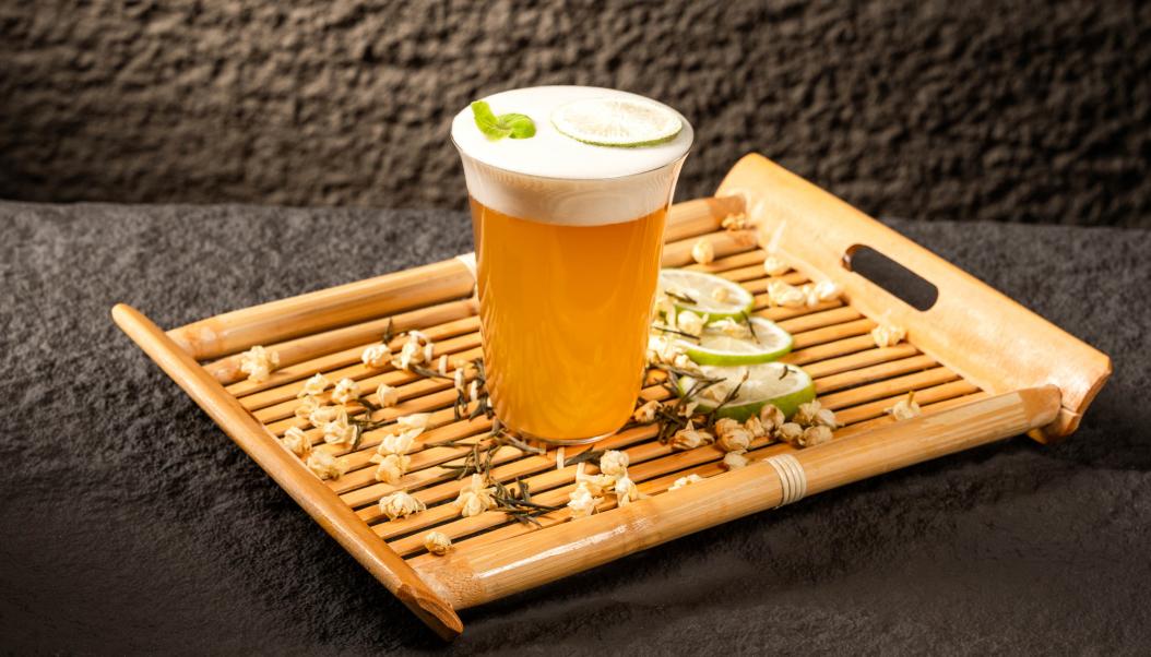 火鍋春季甜品，加盟店新品，抹茶奶豆腐！